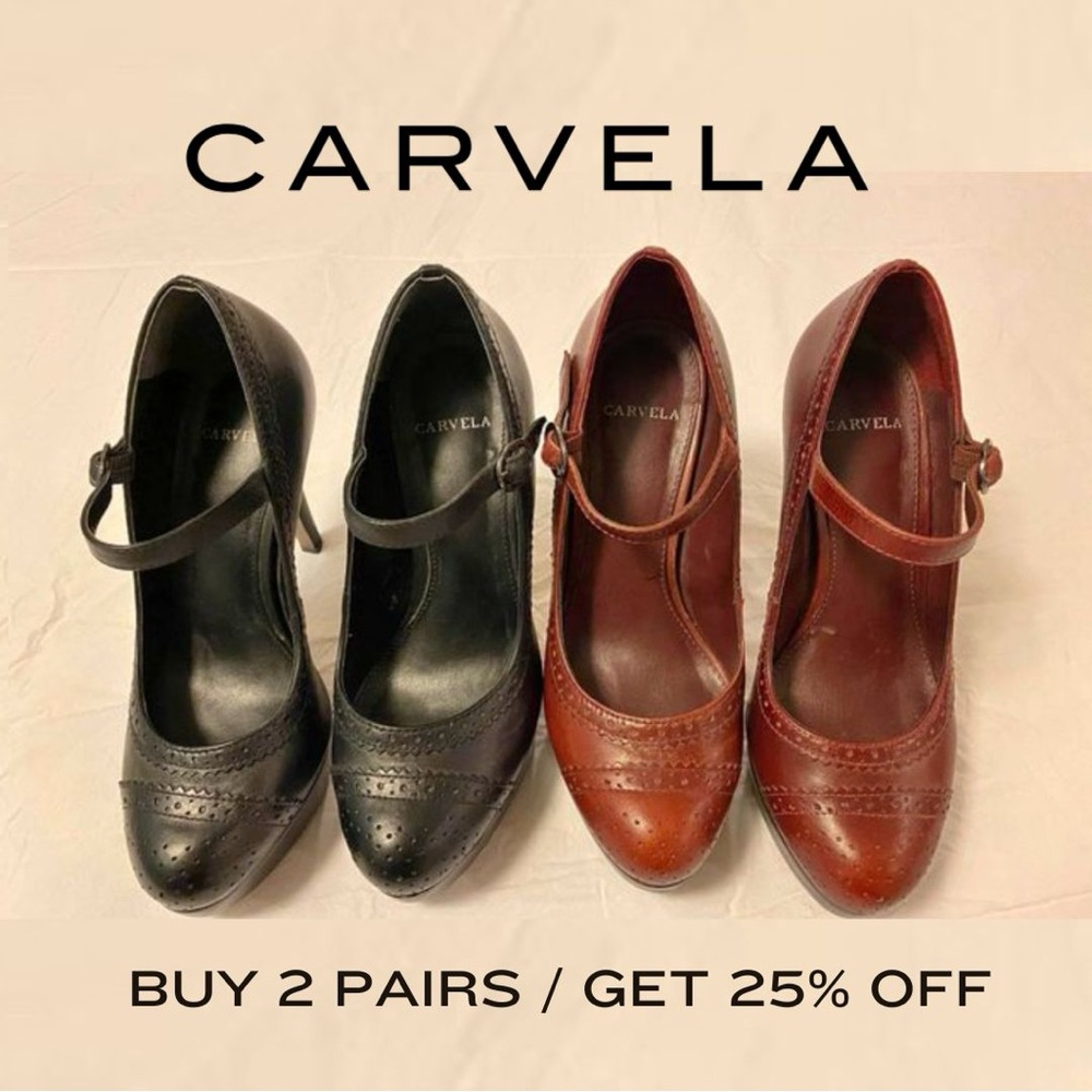 Carvela Women's Black and Brown Heels